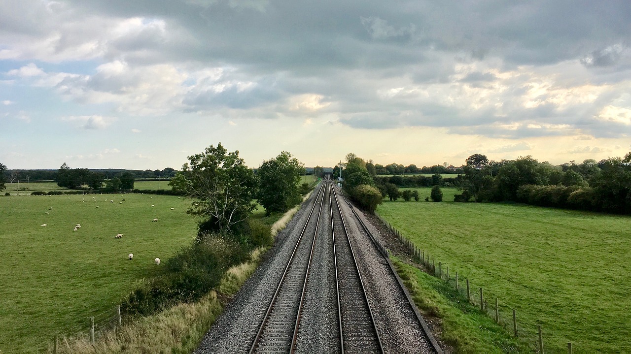 railway  line  railroad free photo