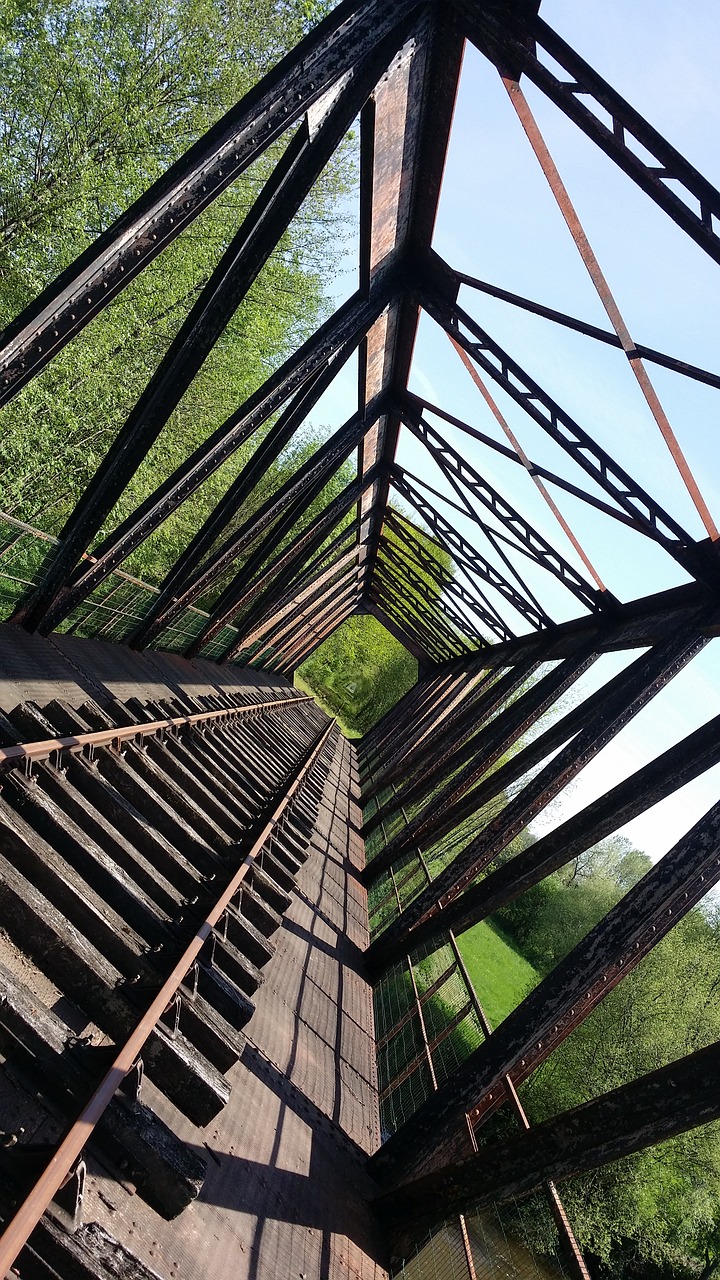 railway  rails  bridge free photo