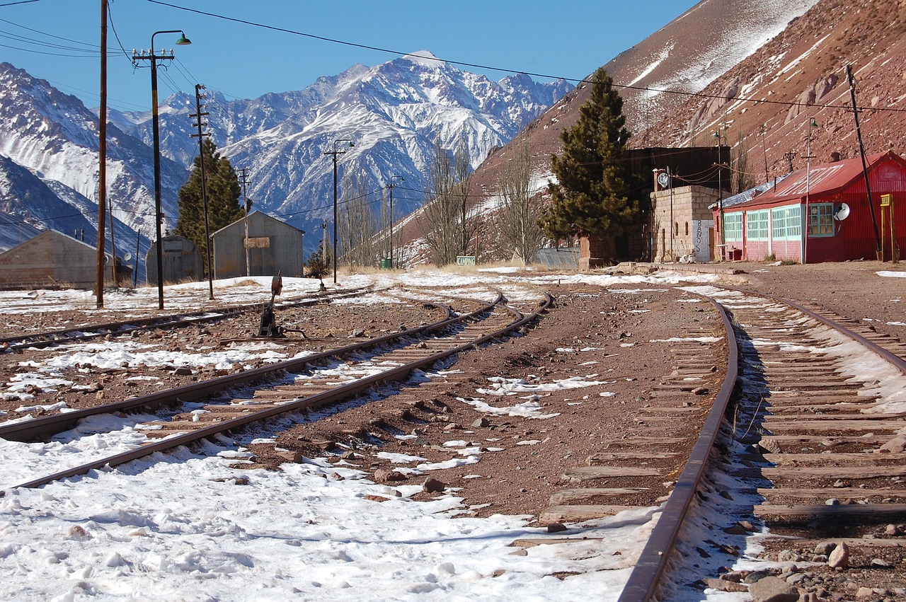 railway  snow  winter free photo