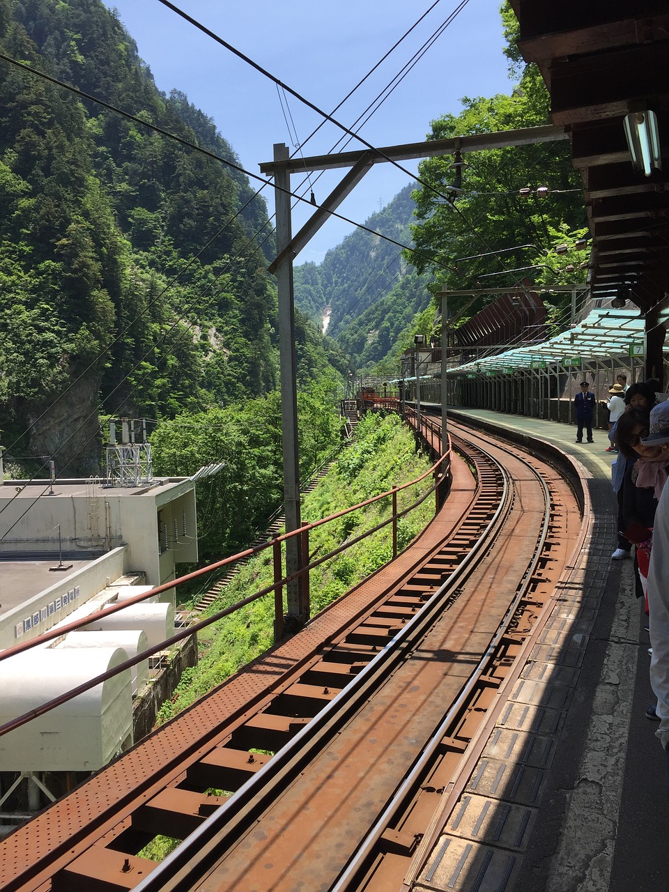 railway  japan  mountain free photo