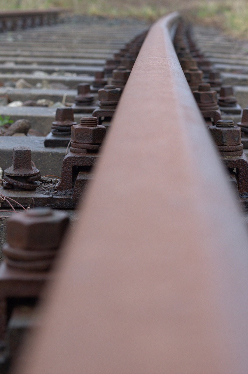 railway  rails  rust free photo