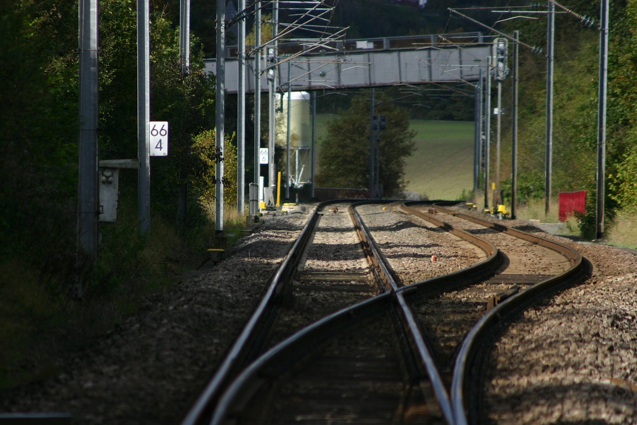 railway tracks transport free photo