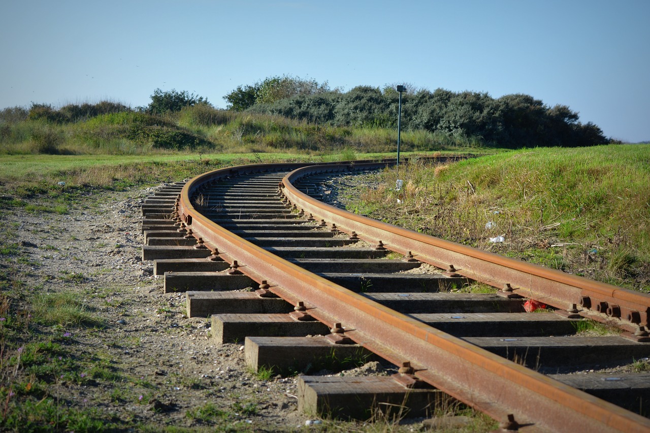 railway rails tracks free photo