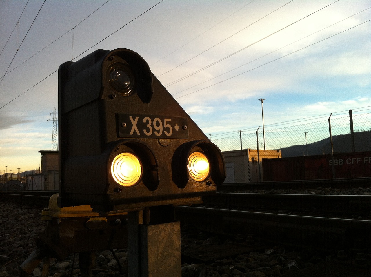 railway signal railway station free photo