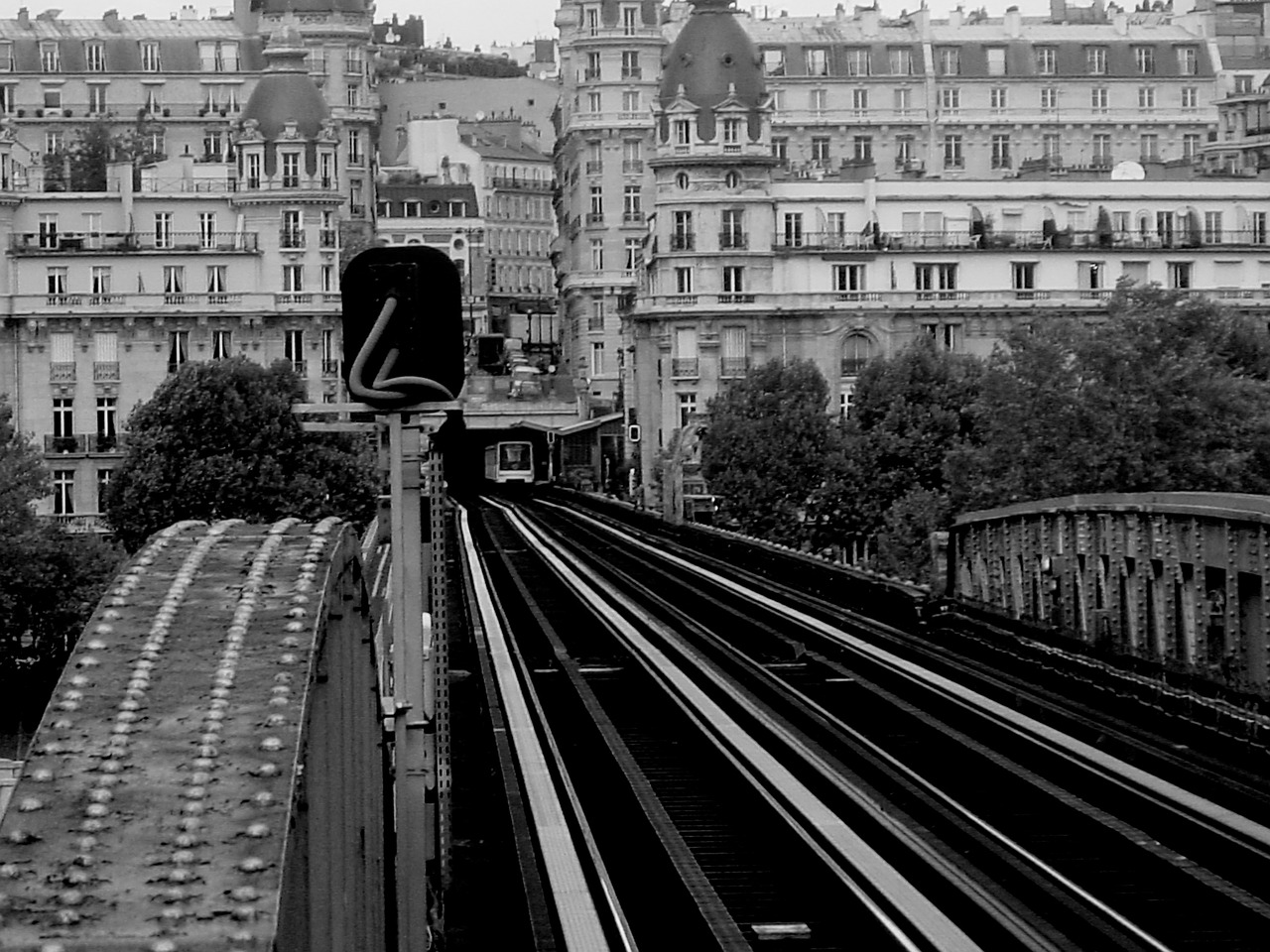 railway paris track free photo