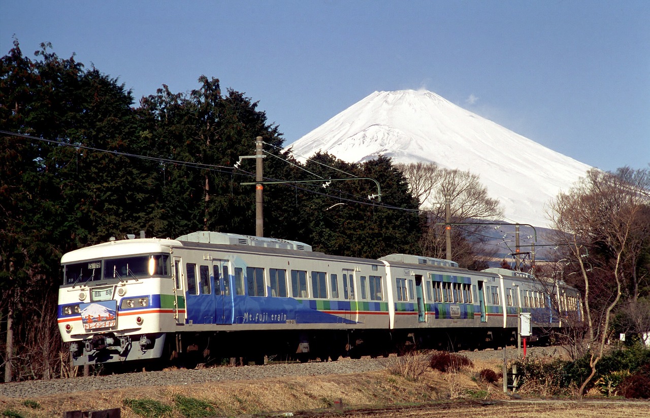 railway japan fuji free photo