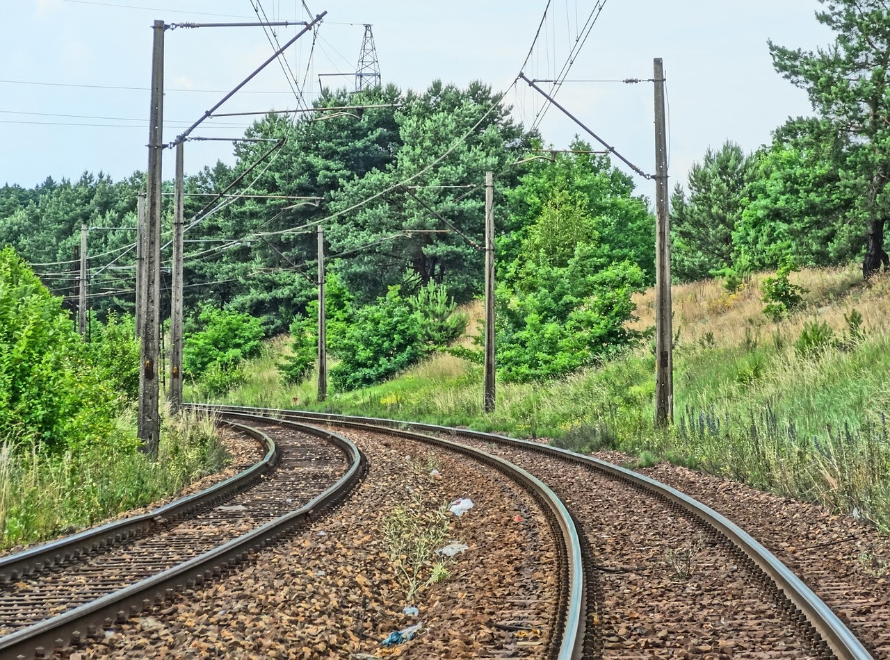 railway tracks line free photo