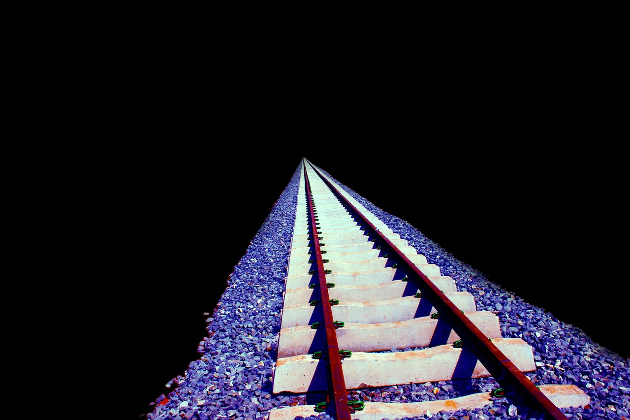 railway tracks lines free photo