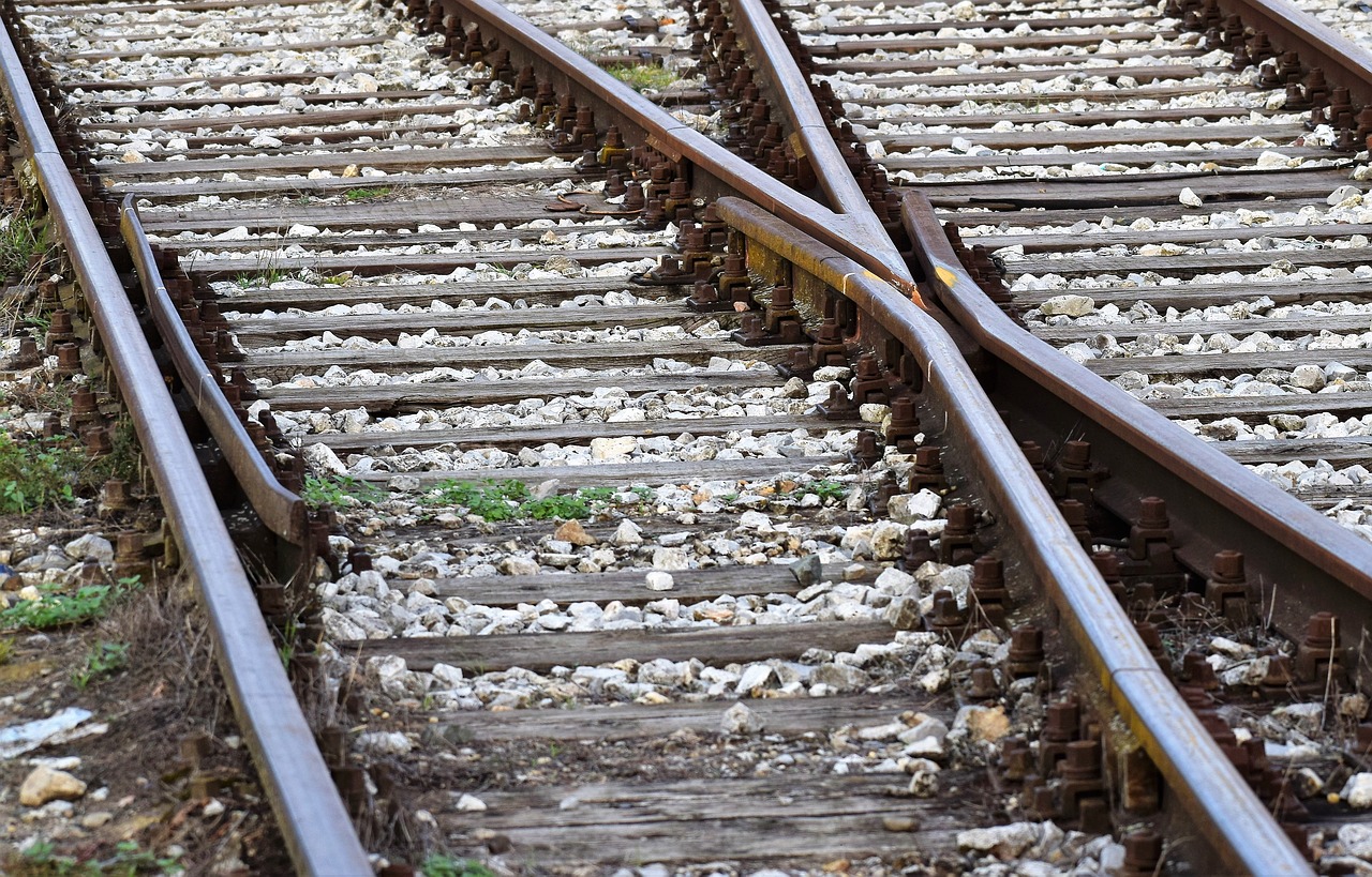 railway cross  railroad  track free photo