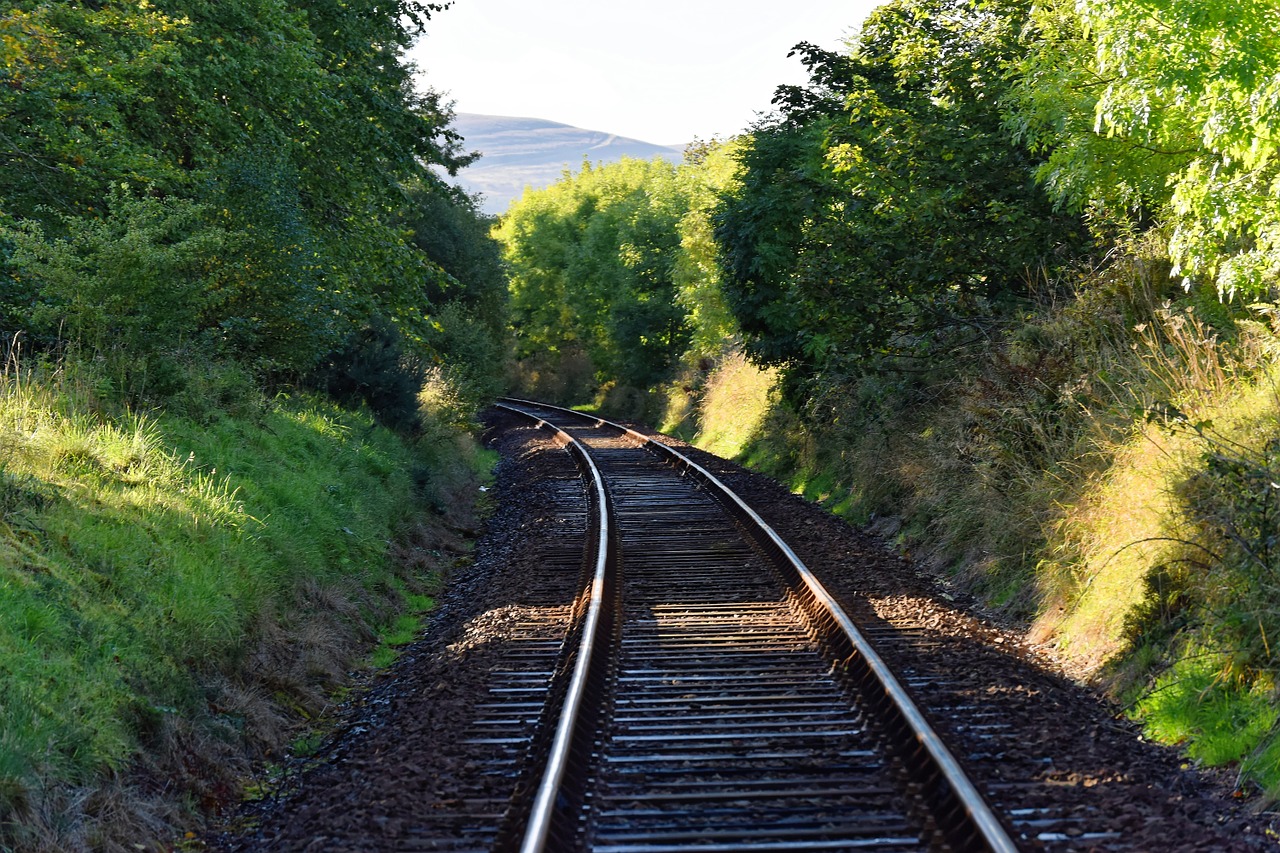 railway line rail track railway free photo