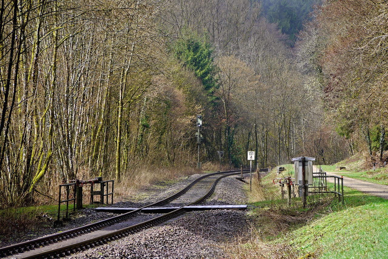 railway line romantic south eifel free photo
