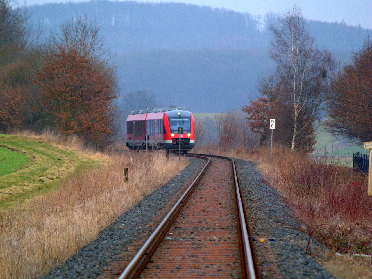 railway line  railway  train free photo