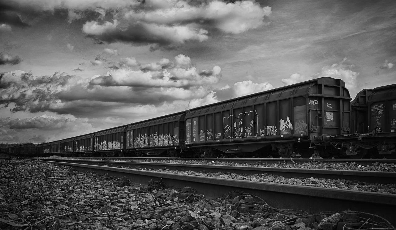 railway station freight train train free photo