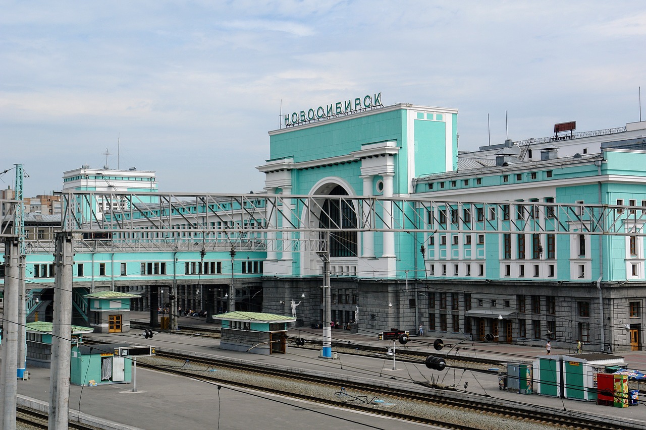railway station russia novosibirsk free photo