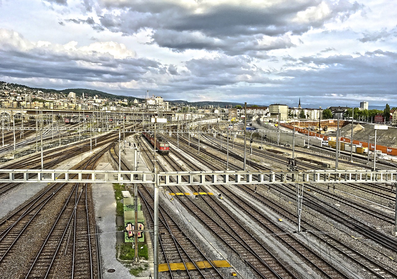 railway station train switzerland free photo