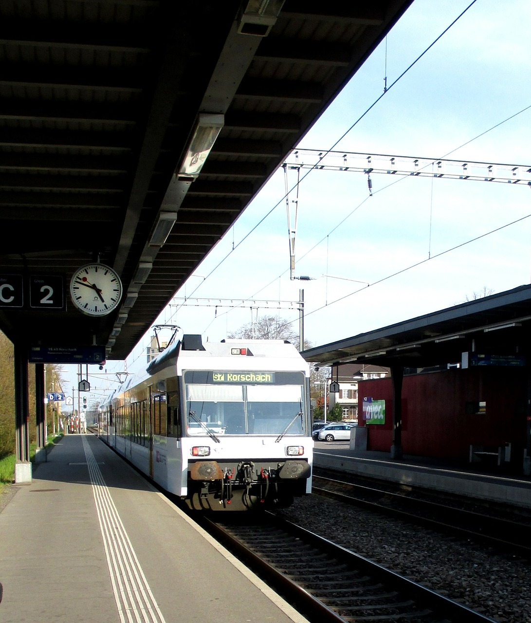 railway station train regional train free photo