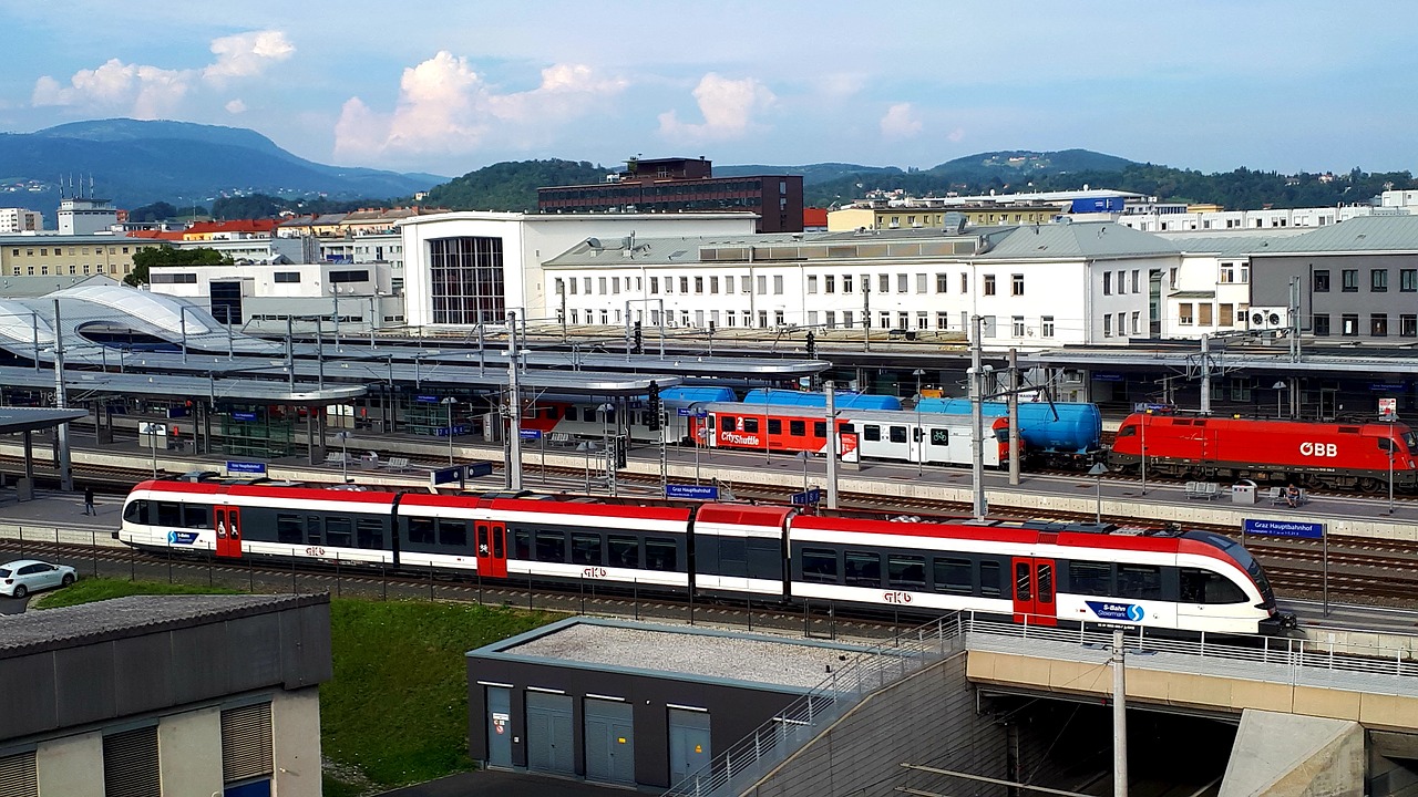 railway station  trains  stop free photo