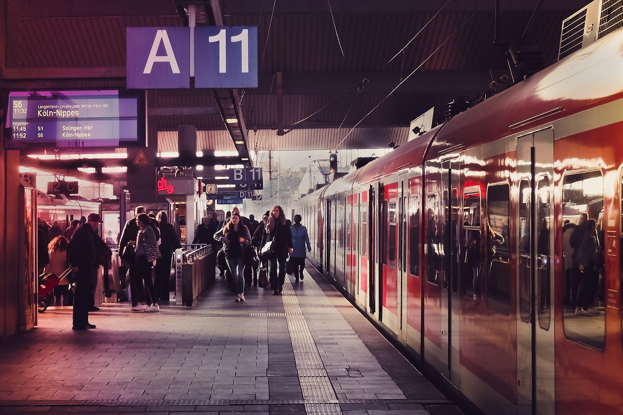 railway station  track  train free photo