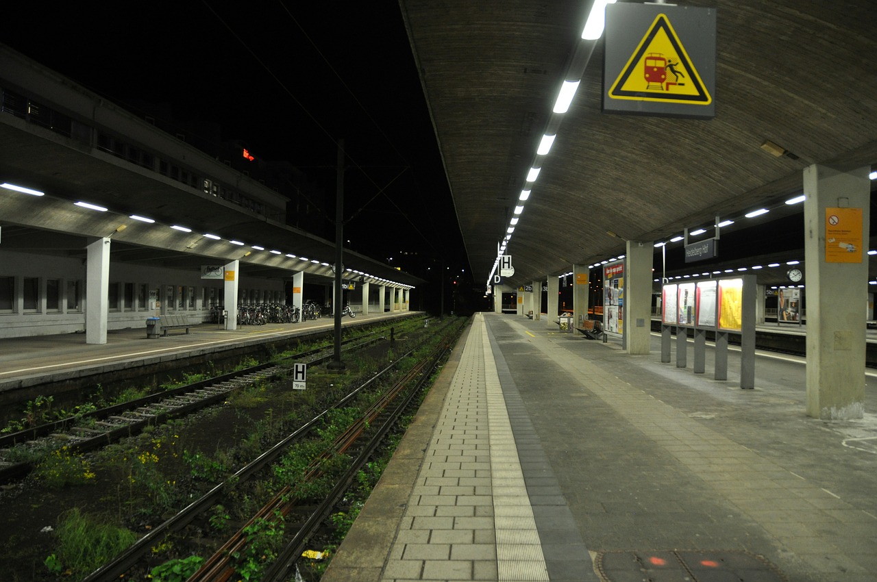 railway station dark heidelberg free photo