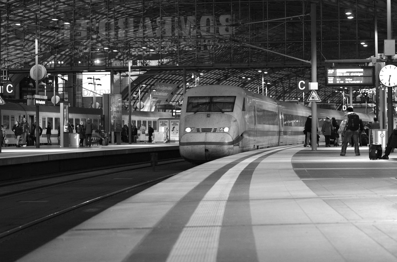 railway station  train  travel free photo