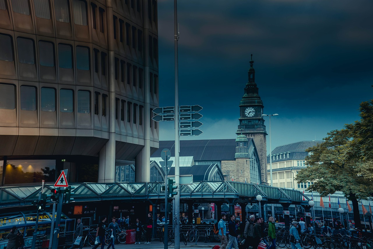 railway station hanover architecture free photo