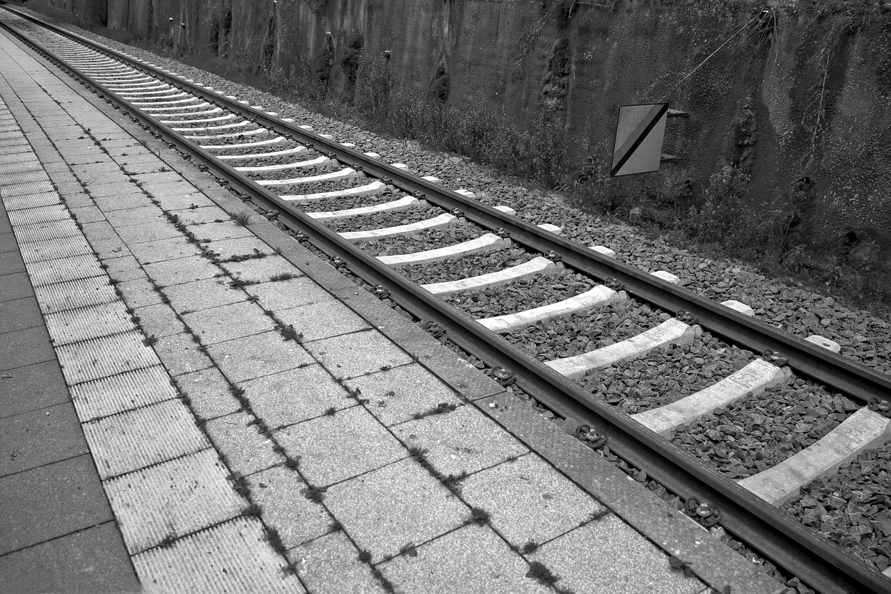 railway station track seemed free photo