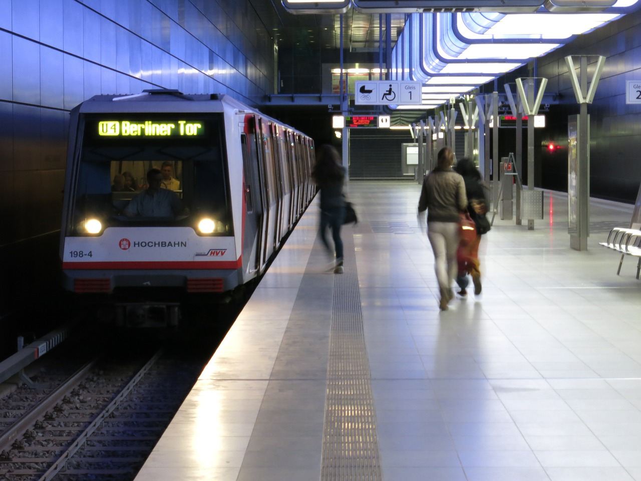 railway station metro passengers free photo