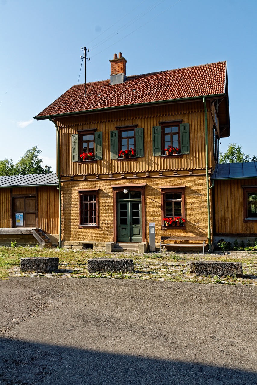 railway station old home free photo