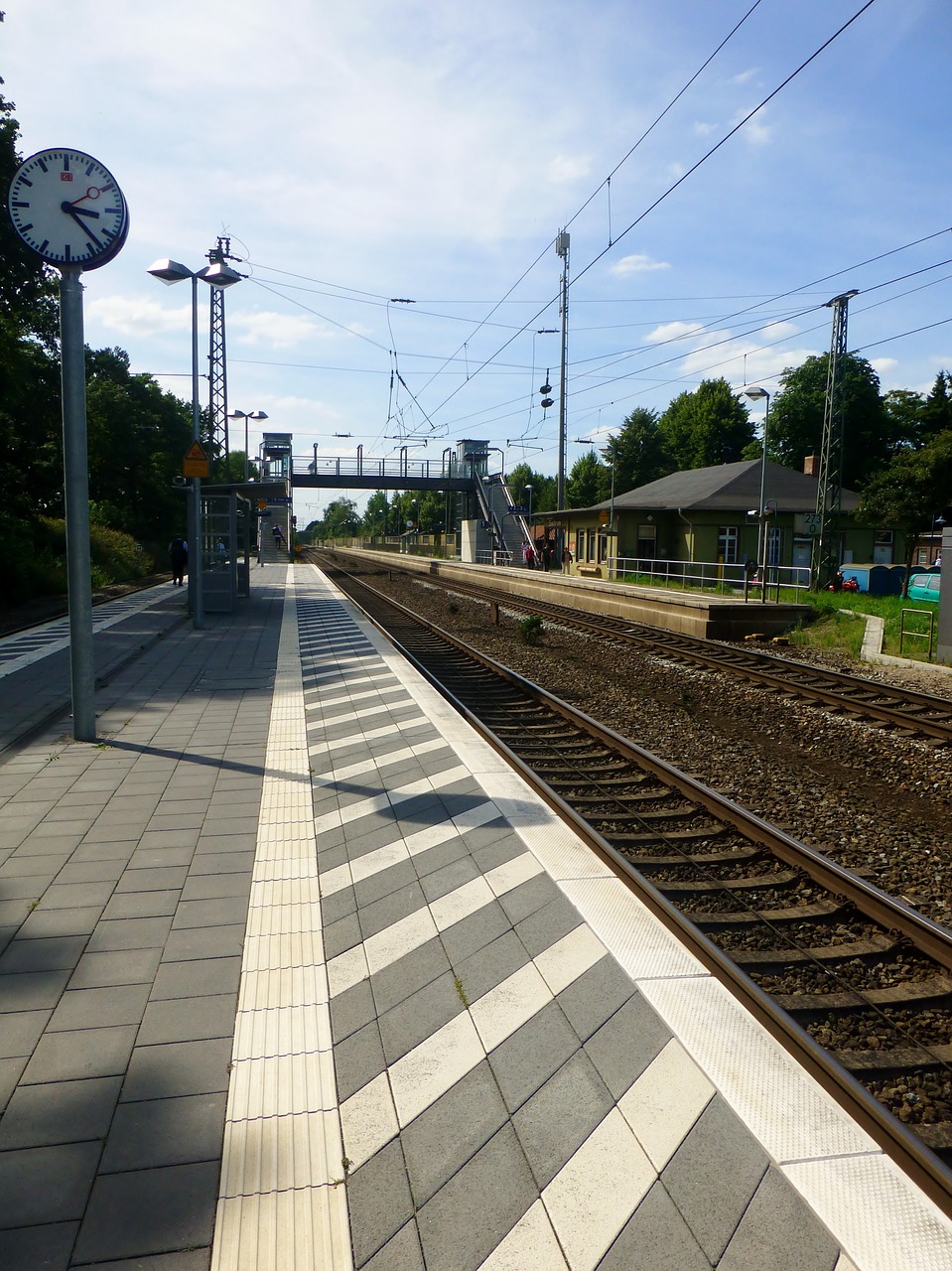 railway station platform seemed free photo