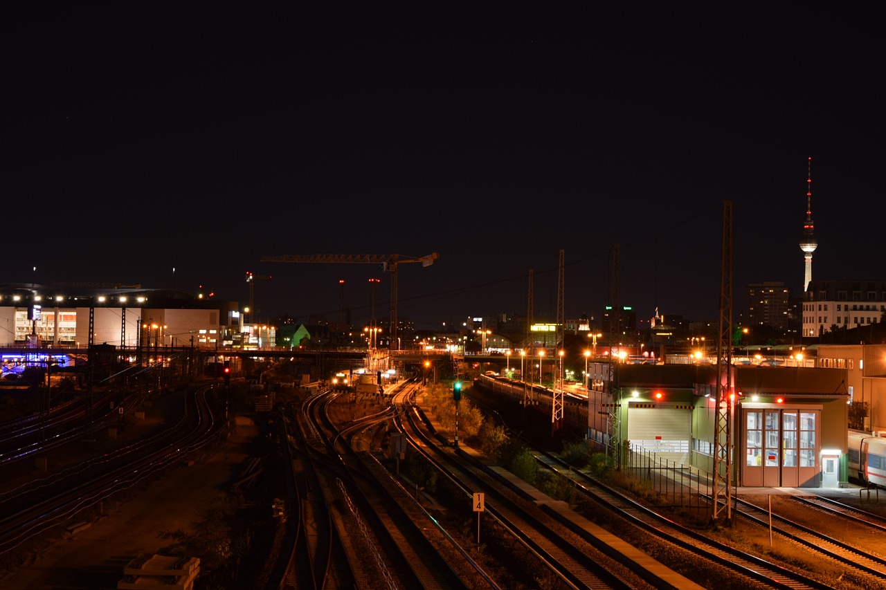 railway system berlin fernsehtrum free photo