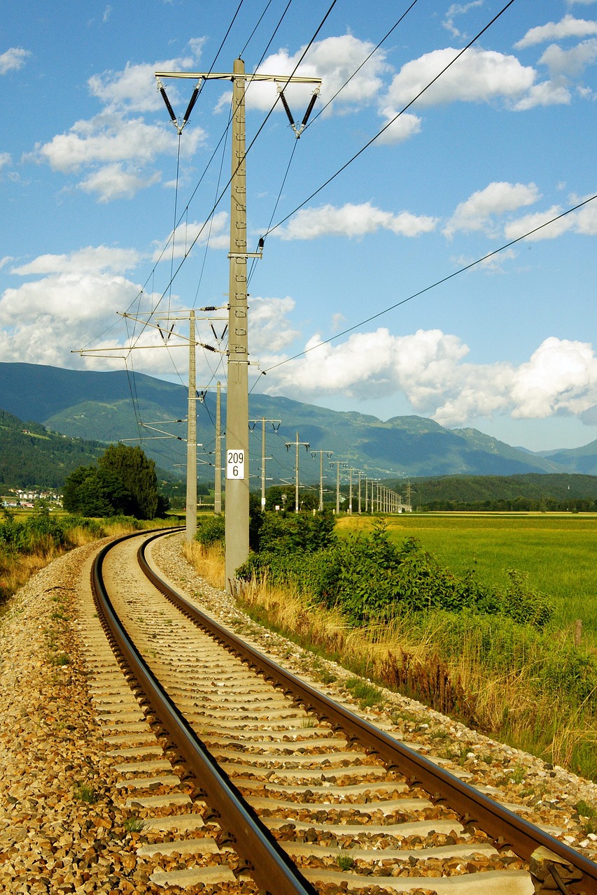 railway tracks train railway free photo