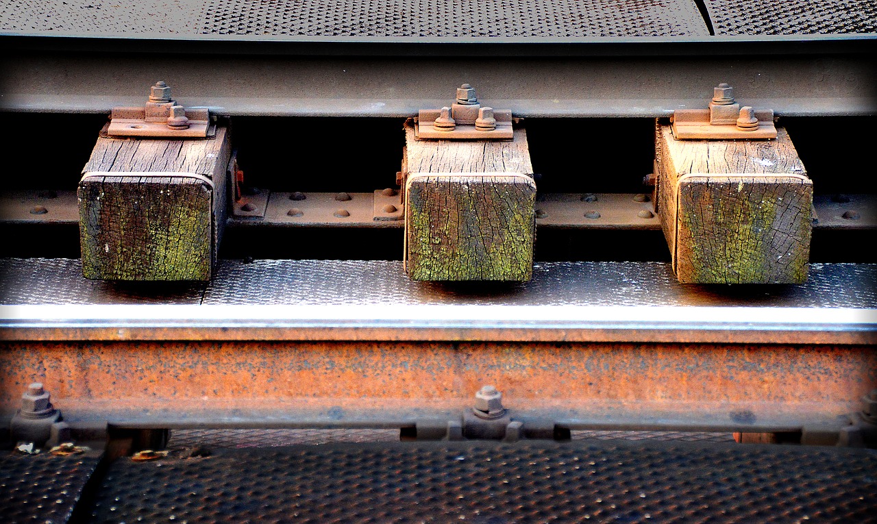 railway tracks threshold railway sleepers free photo