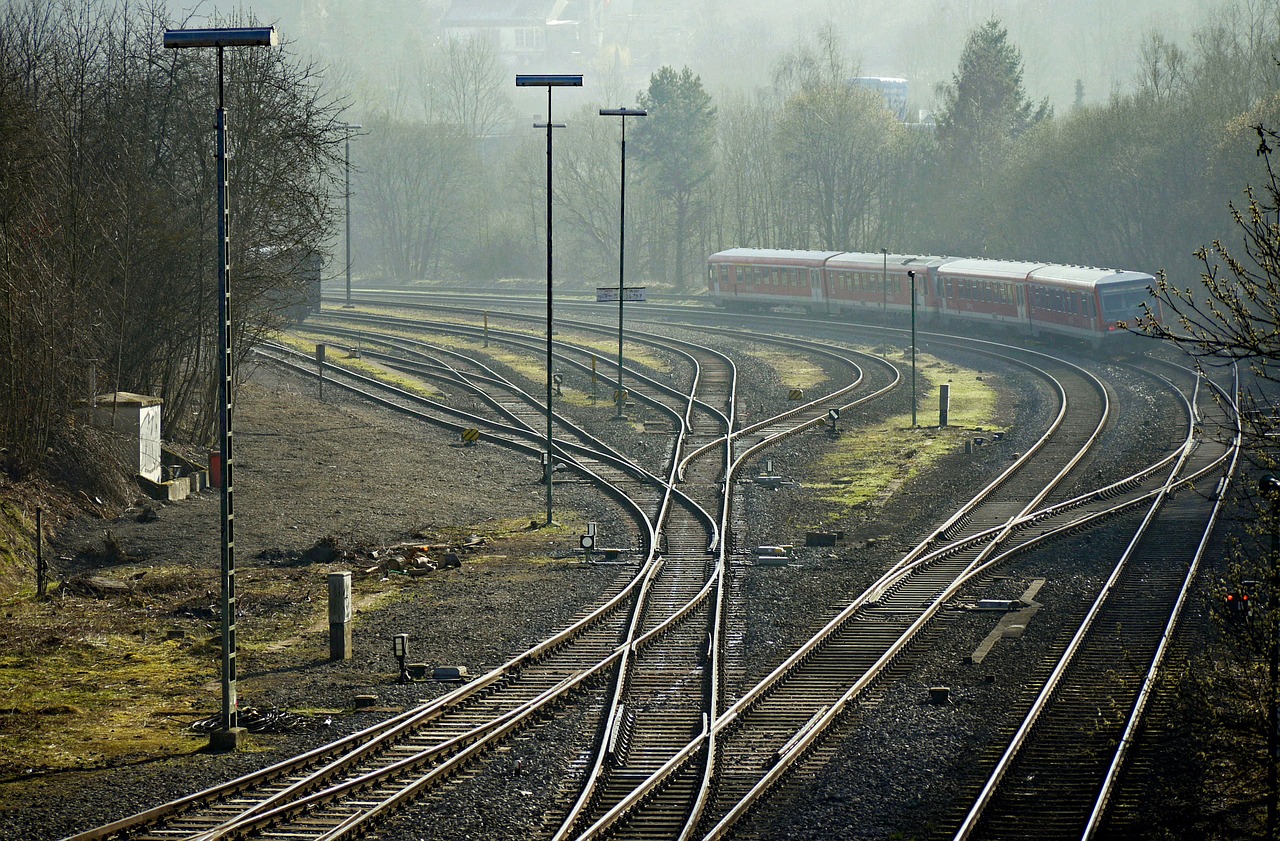 railways routes tracks sidings free photo