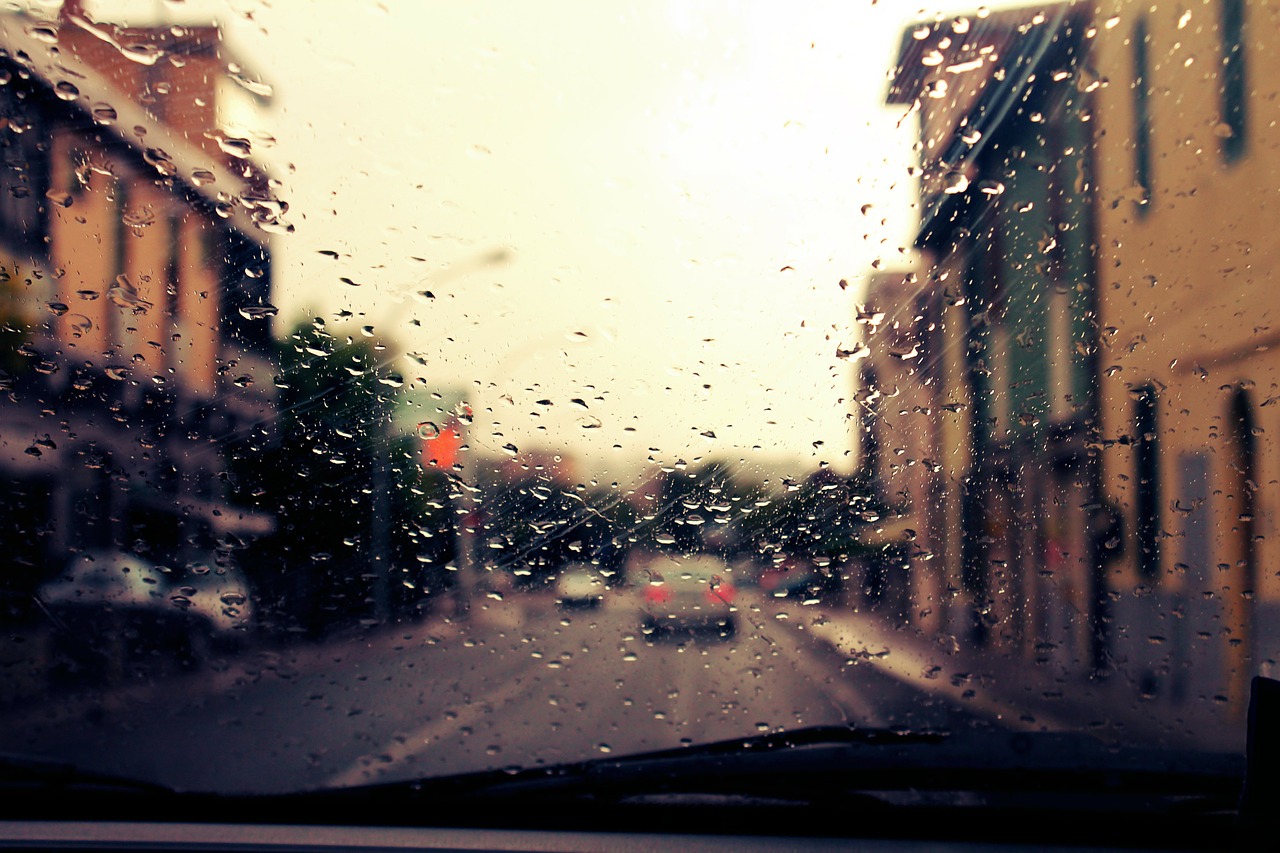 rain machine road free photo