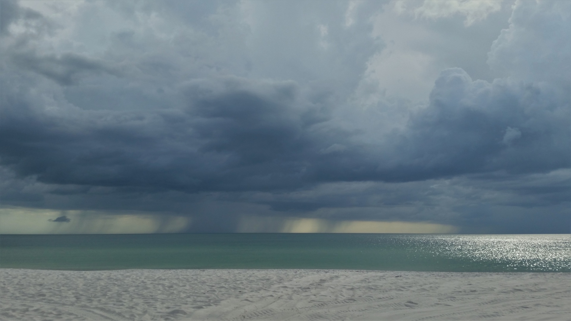 beach clouds rain free photo