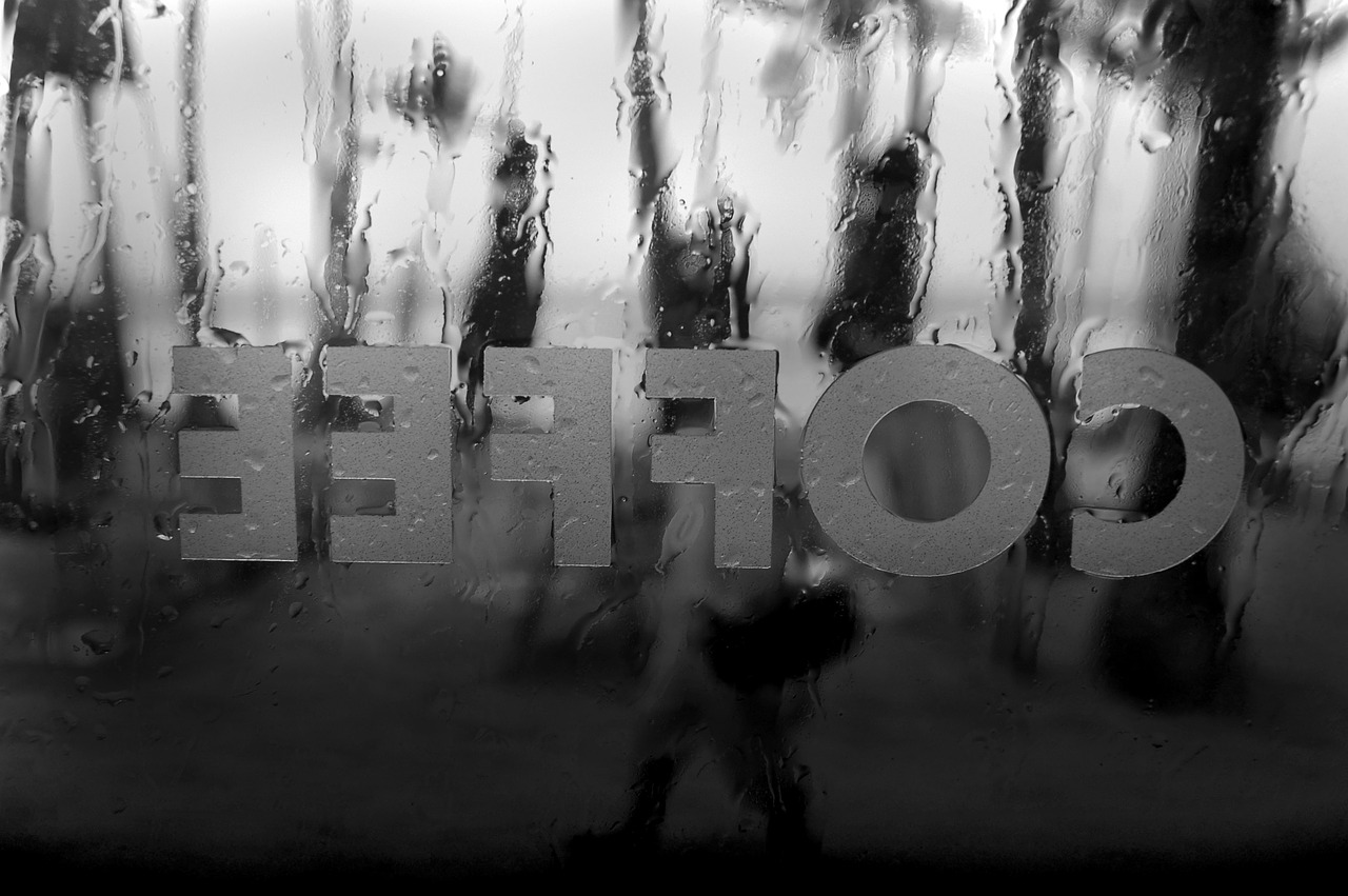 rain city corner black and white free photo