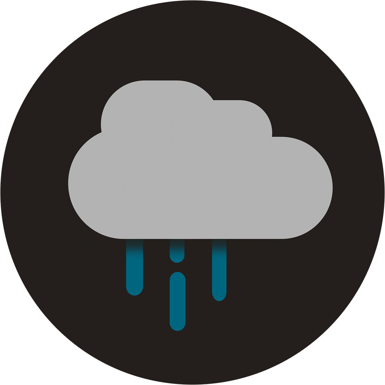 rain icon flat free photo