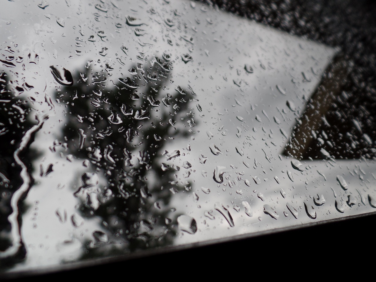 rain window details free photo