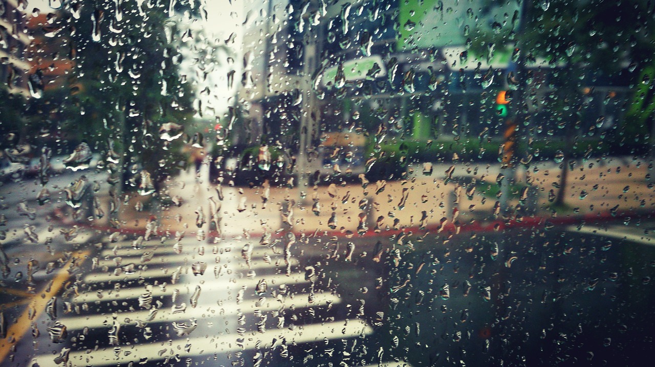 rain walkway melancholy free photo