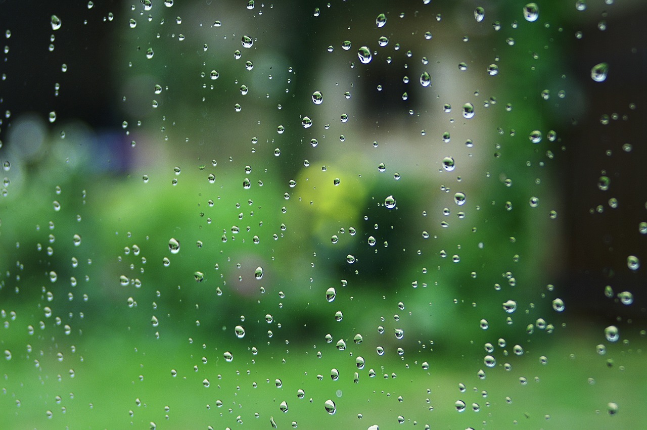 rain drop window free photo