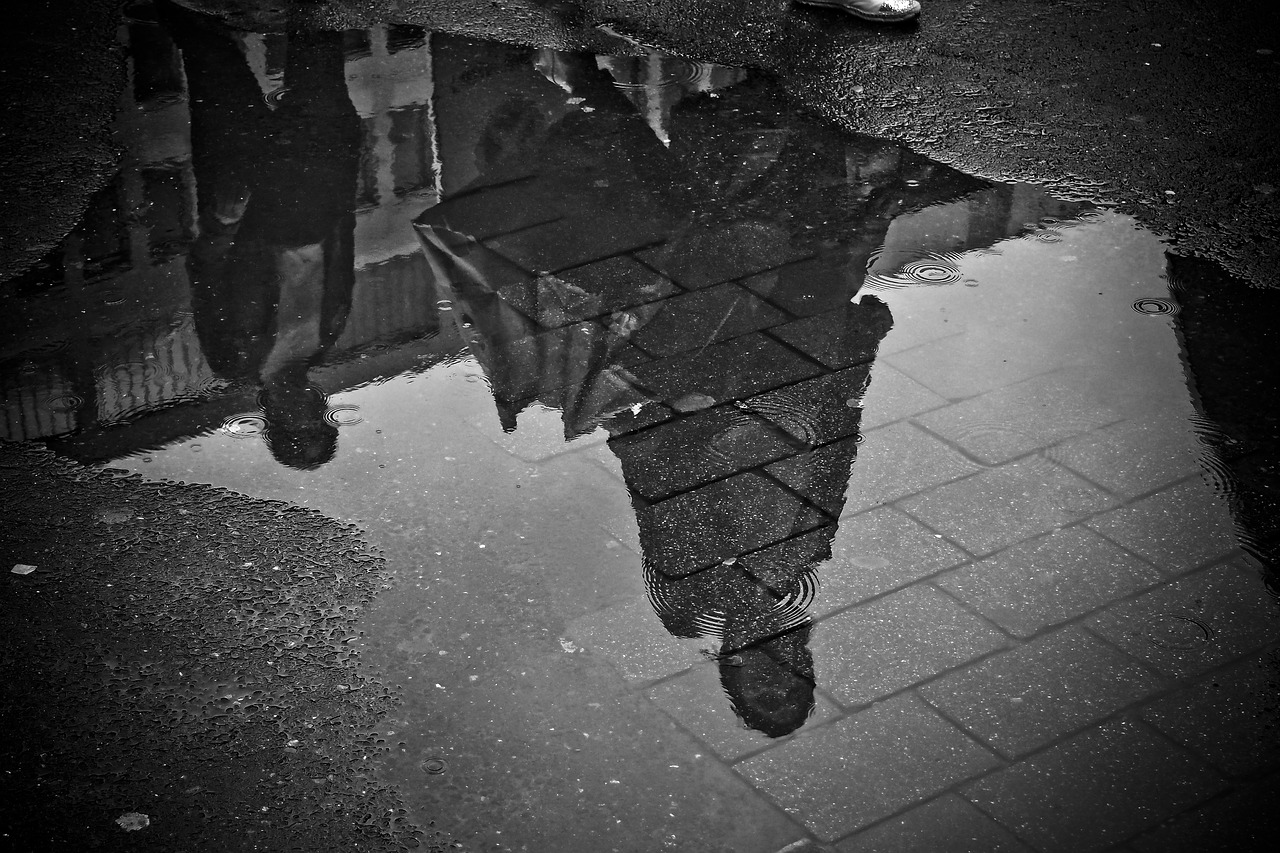 rain puddle water free photo