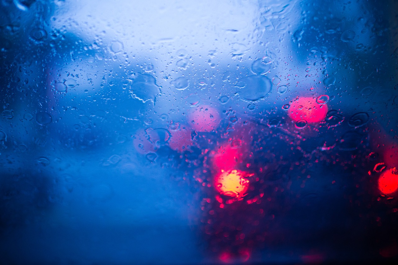 rain raining windshield free photo