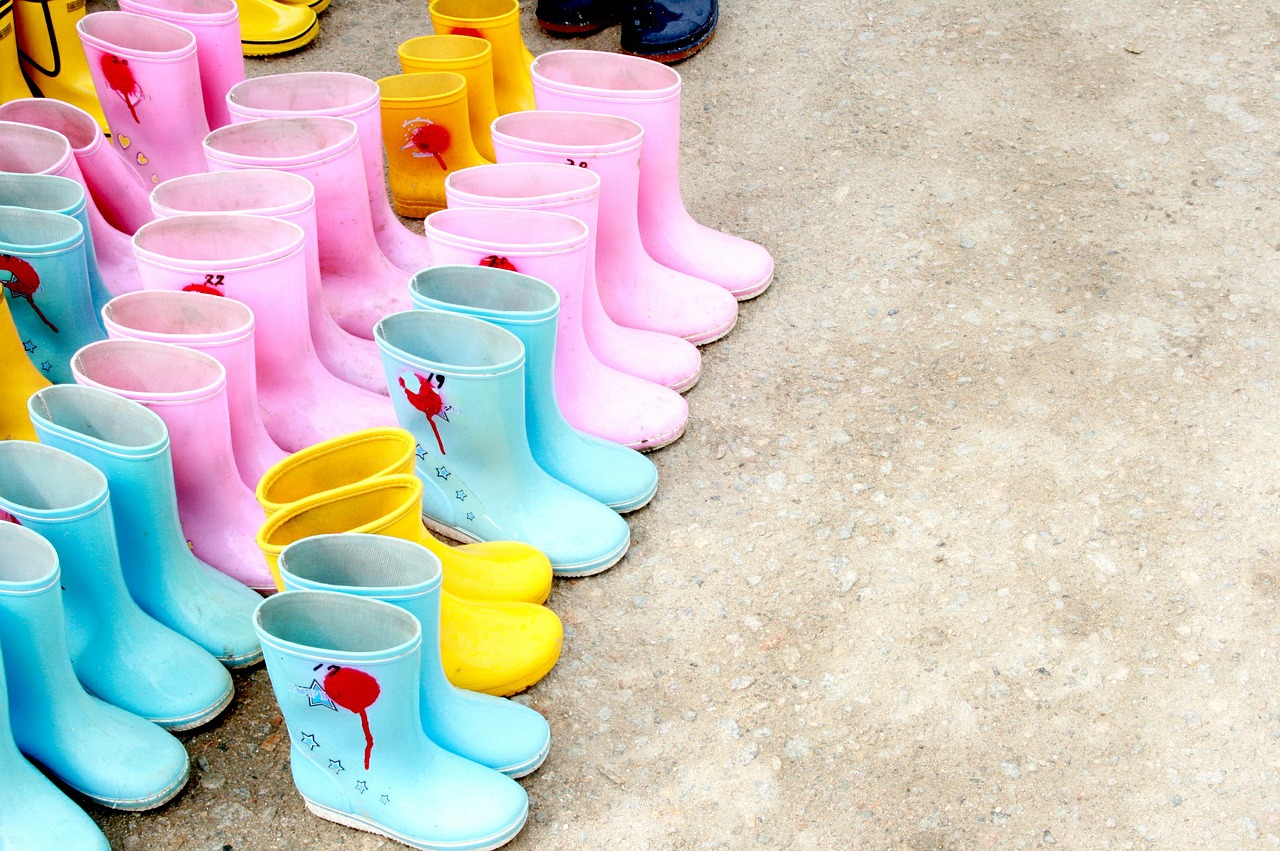 rain boots boots children's free photo