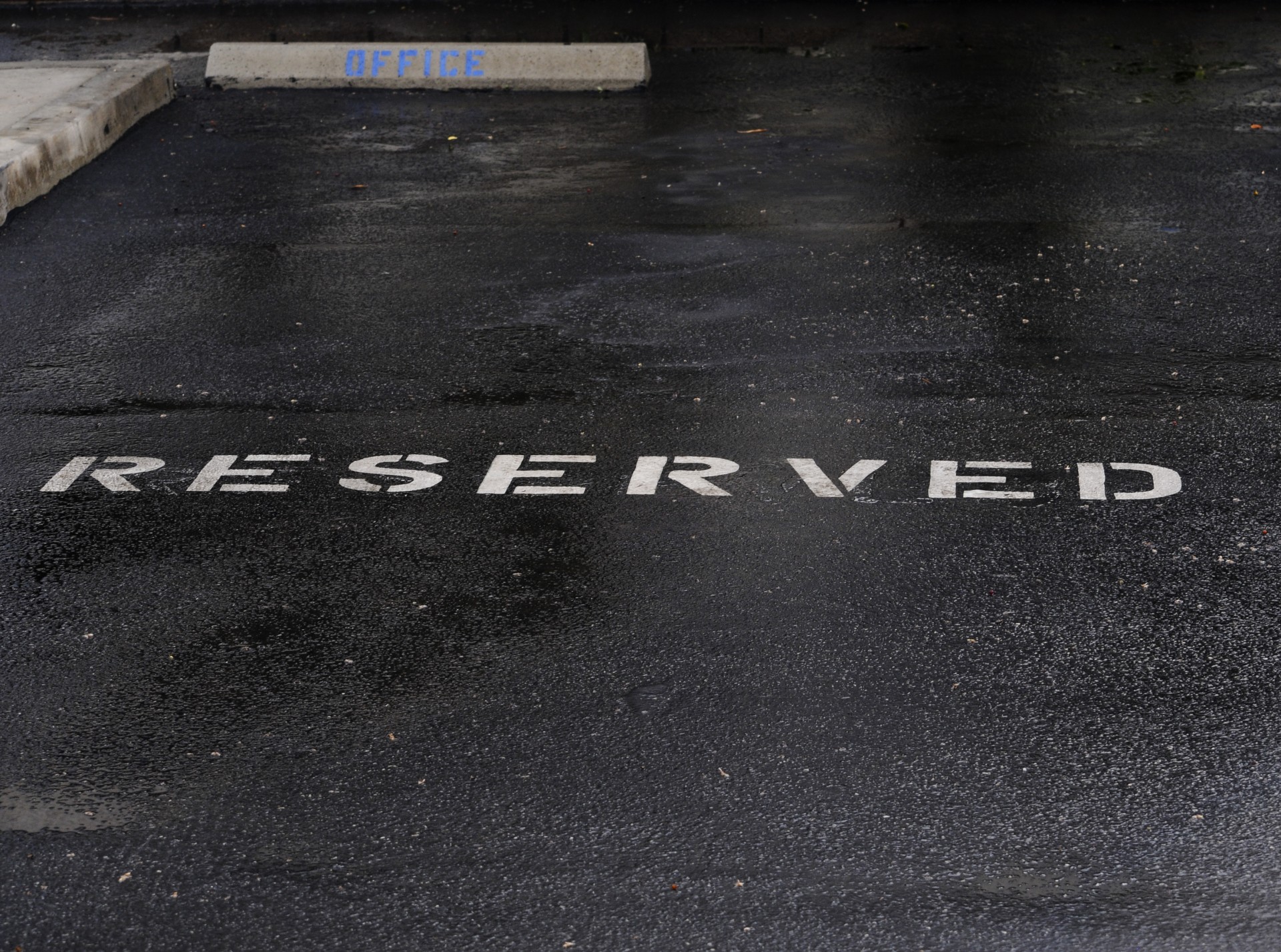 parking reserved pavement free photo