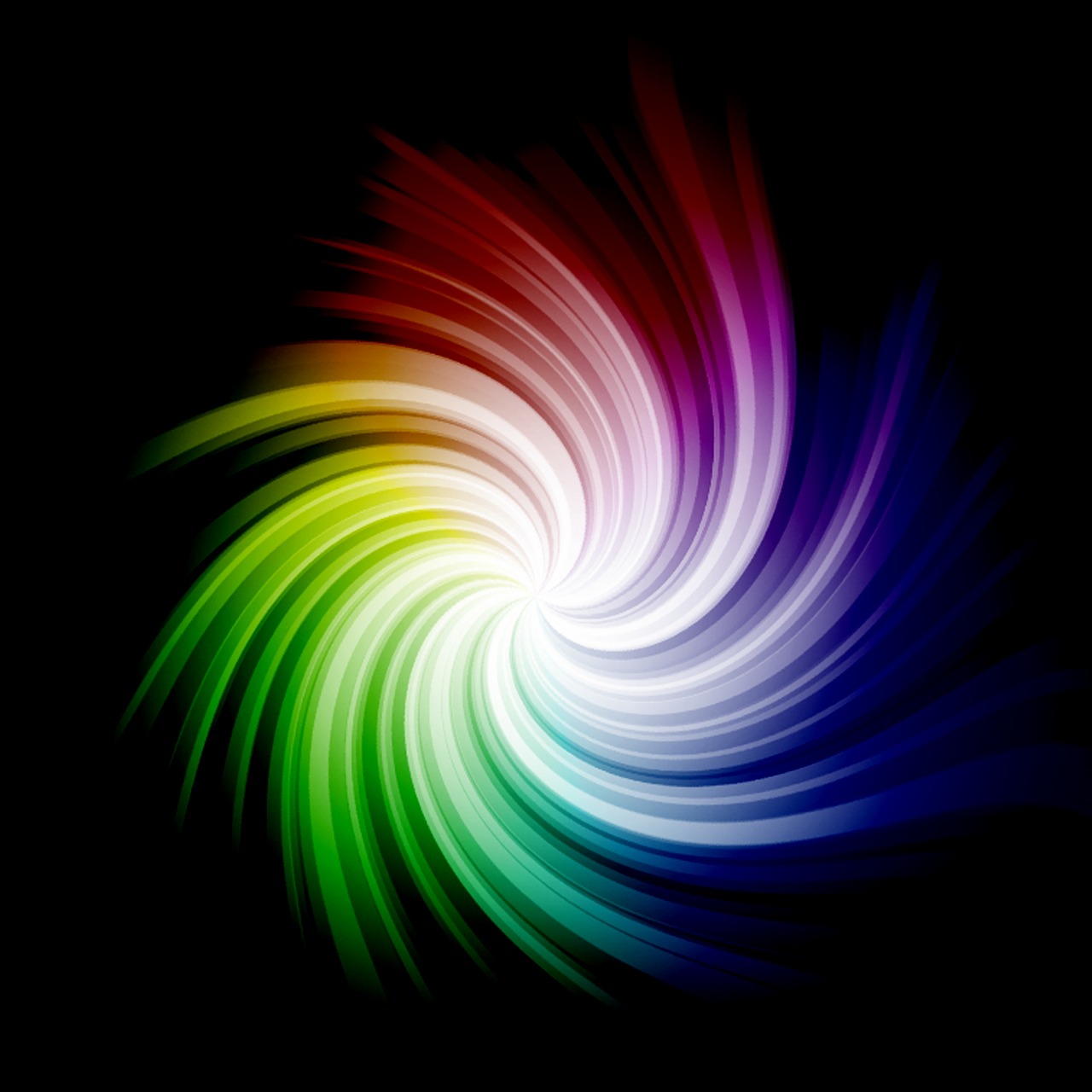 rainbow swirl twirl free photo