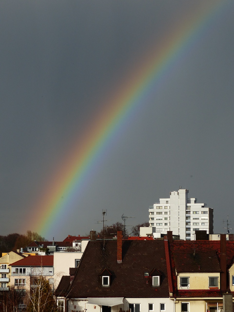 rainbow weather phenomenon sky free photo
