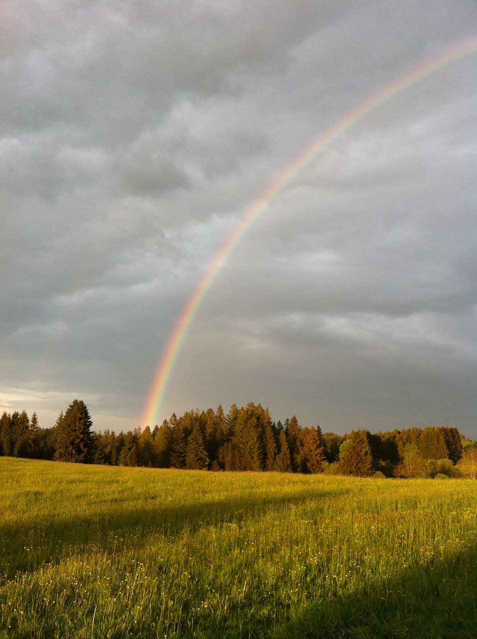 rainbow nature mood free photo