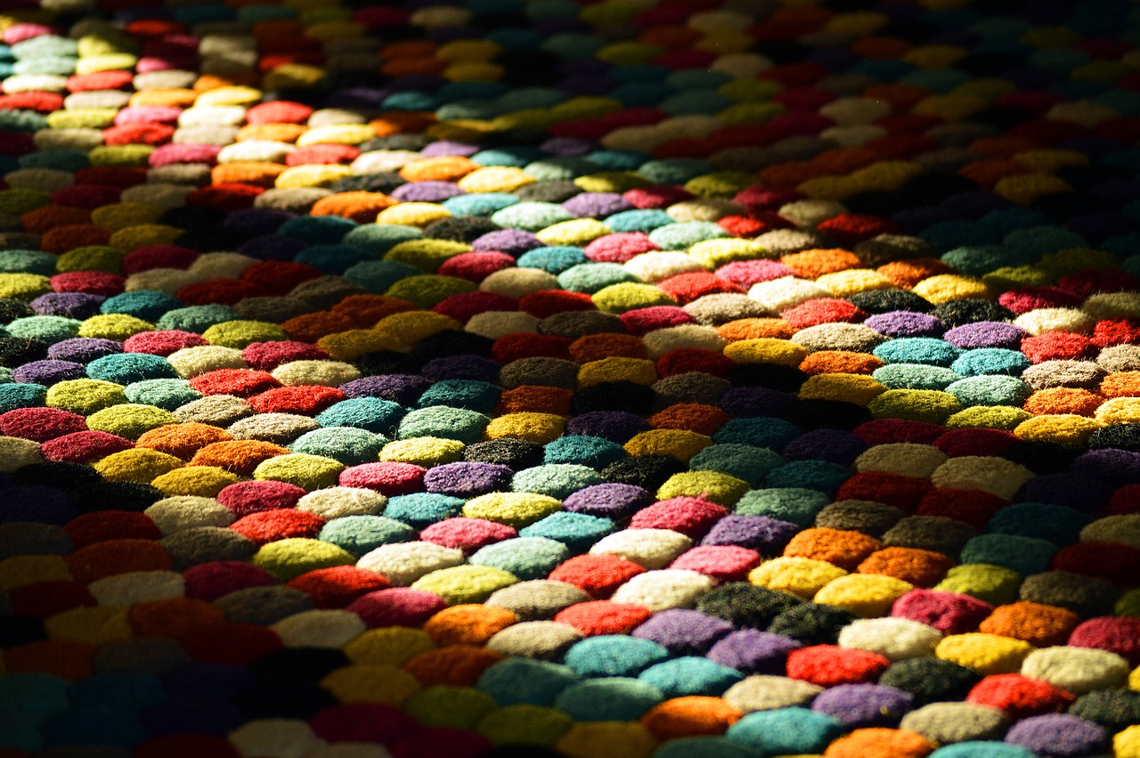 rainbow carpet rug free photo