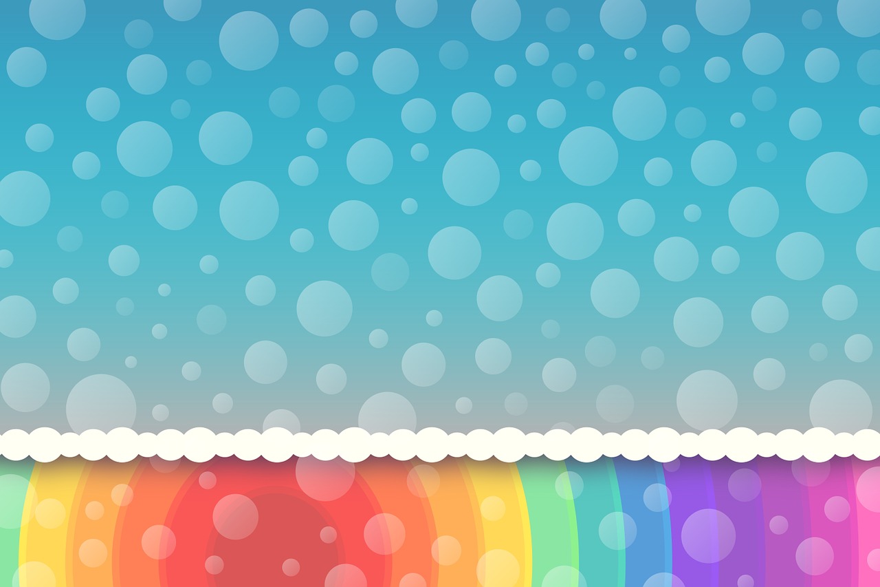 rainbow background border free photo