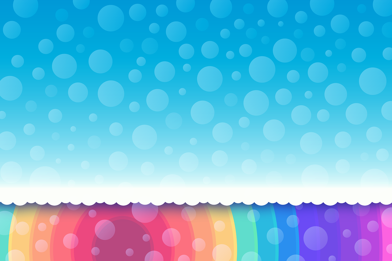 rainbow background border free photo